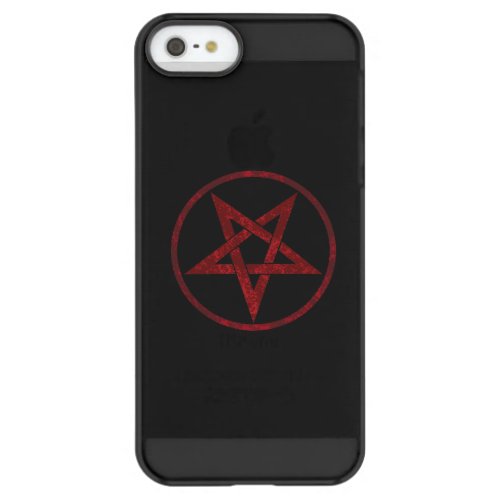 Red Devil Pentagram Permafrost iPhone SE55s Case