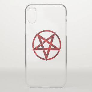 Red Devil Pentagram iPhone X Case