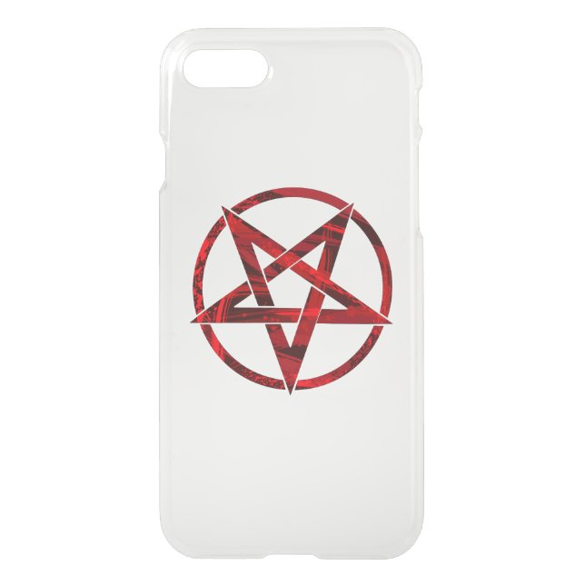 Red Devil Pentagram Uncommon iPhone Case (Back)