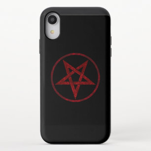 Red Devil Pentagram iPhone XR Slider Case