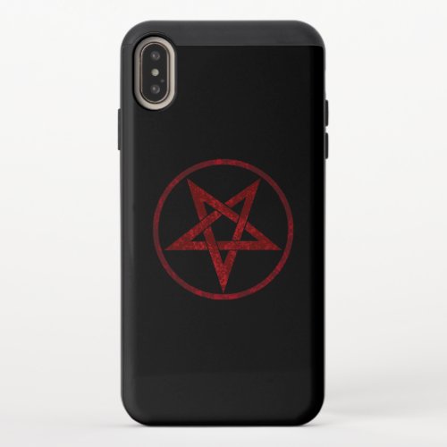 Red Devil Pentagram iPhone XS Max Slider Case