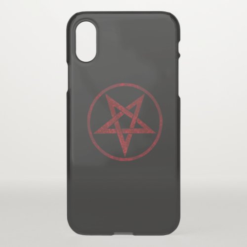 Red Devil Pentagram iPhone XS Case