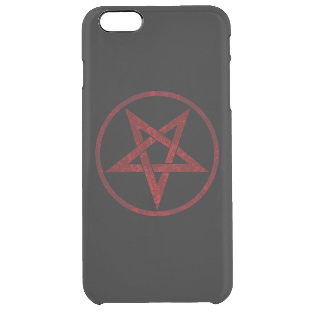 Red Devil Pentagram Uncommon iPhone Case (Back)