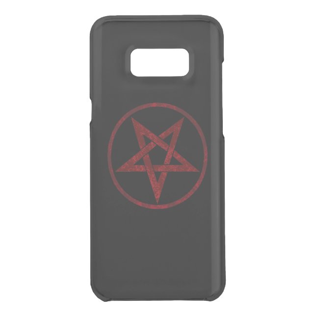 Red Devil Pentagram Uncommon Samsung Galaxy Case (Back)