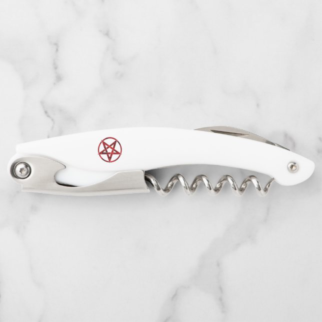 Red Devil Pentagram Waiter's Corkscrew (Front)