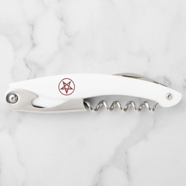 Red Devil Pentagram Waiter's Corkscrew (Front)