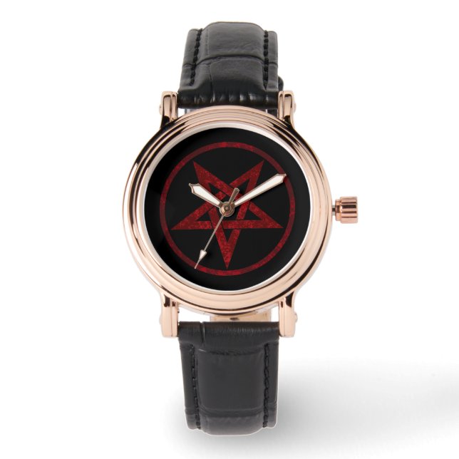 Red Devil Pentagram Watch (Front)