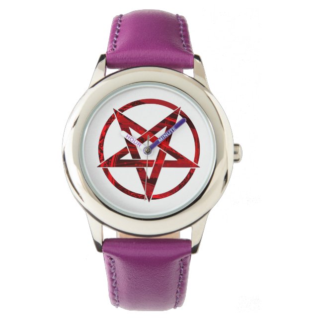 Red Devil Pentagram Watch (Front)