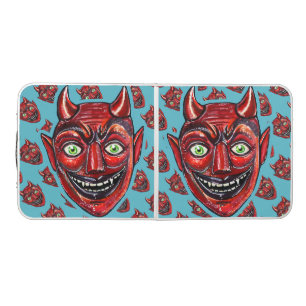 Red Devil Vintage Halloweenies Beer Pong Table