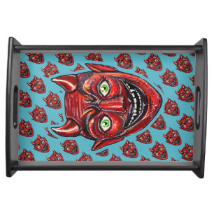 Red Devil Vintage Halloweenies Serving Tray