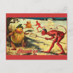 Red Devil Vintage Postcard at Zazzle