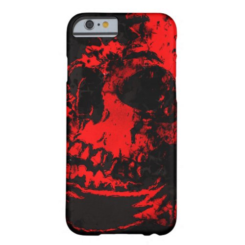 Red Devils Skull Creepy Artwork Barely There iPhone 6 Case