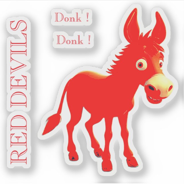 RED DEVILS STICKER (Front)