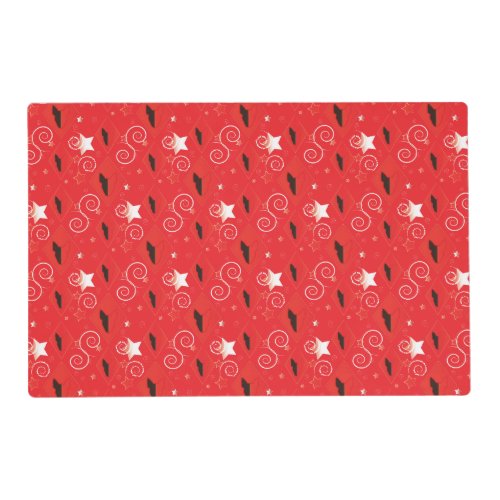 Red Diamond Bull Terrier Placemat