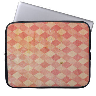 Red Diamond Grunge Laptop Computer Sleeve