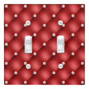 Red Diamond Light Switch Cover