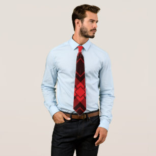 Red diamond pattern Tartan Neck Tie