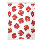 Red Dice Craps Game Casino Lamp Shade (Left)