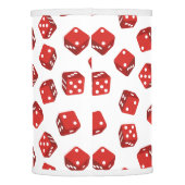 Red Dice Craps Game Casino Lamp Shade (Back)
