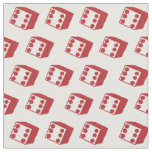 Red Dice Game Fabric