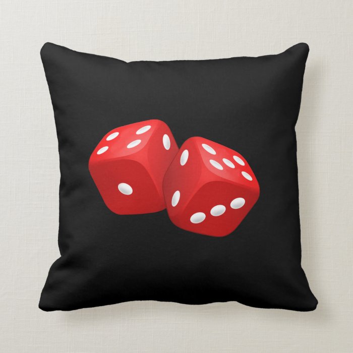 Red Dice Pillows