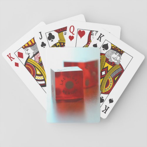 Red Dice Poker Playing Cards