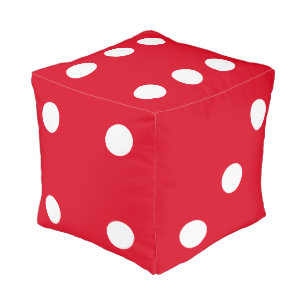 Red Dice Premium Cube Poufs
