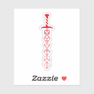 Red Dice Sword of the Blood Hunter Sticker