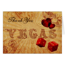 red dice Vintage Vegas Thank You