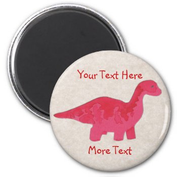 Red Dino Magnet by Customizables at Zazzle