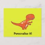 Red Dinosaur 02/19 Postcard