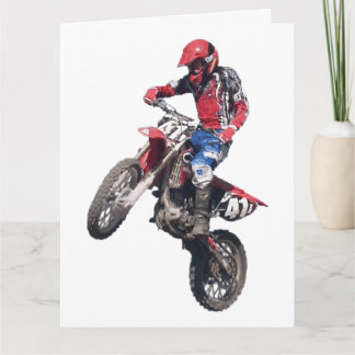 Red Dirt Bike Card