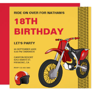 Dirt Bike Wedding Invitations 10