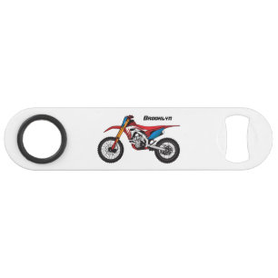 Red dirt bike motorcycle bar key