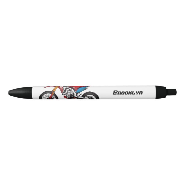 Red dirt bike motorcycle pen (Front)
