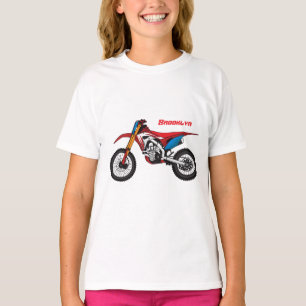 Red dirt bike motorcycle T-Shirt