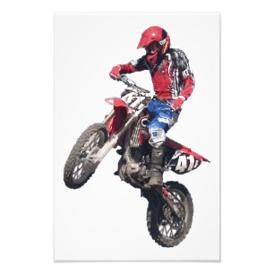 Red Dirt Bike Photo Print
