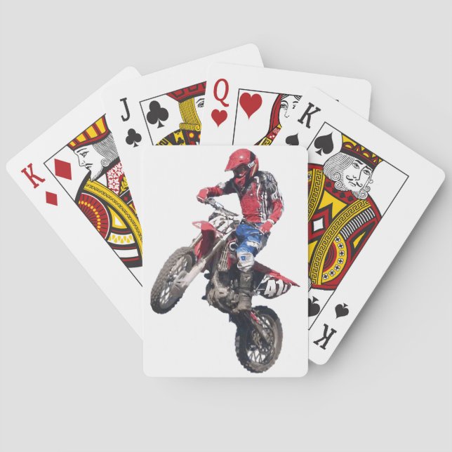 Red Dirt Bike Poker Cards (Back)
