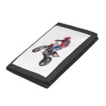 Red Dirt Bike Tri-fold Wallet