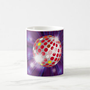 Red Disco Ball Coffee Mug