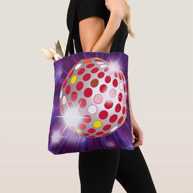 Red Disco Ball Tote Bag (Creator Uploaded)