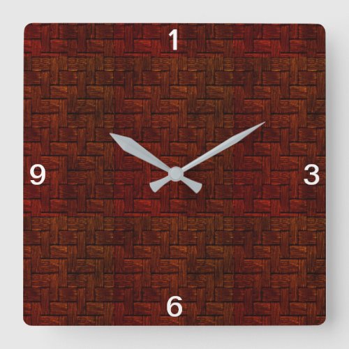 Red Disturbia Wall Clock