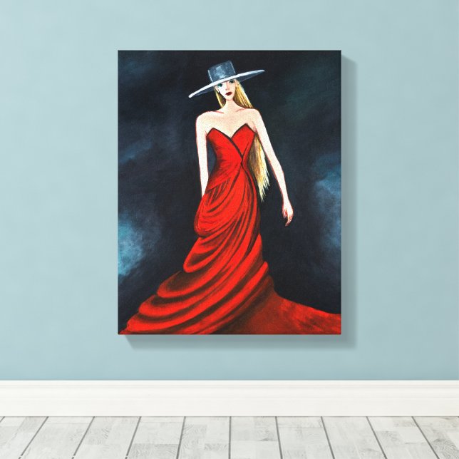 red dress flamenco dancer painting Amazon.com: Flamenco Dancer Canvas Wall Art - Passionate Spanish Woman in Red  Dress - Abstract Palette Knife Style Giclee Print