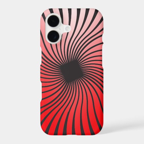 Red Dizzy Spiral iPhone 17 Case