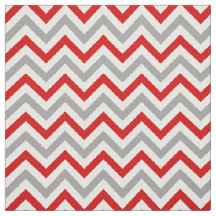 Red, Dk Gray, White LG Chevron ZigZag Sz6