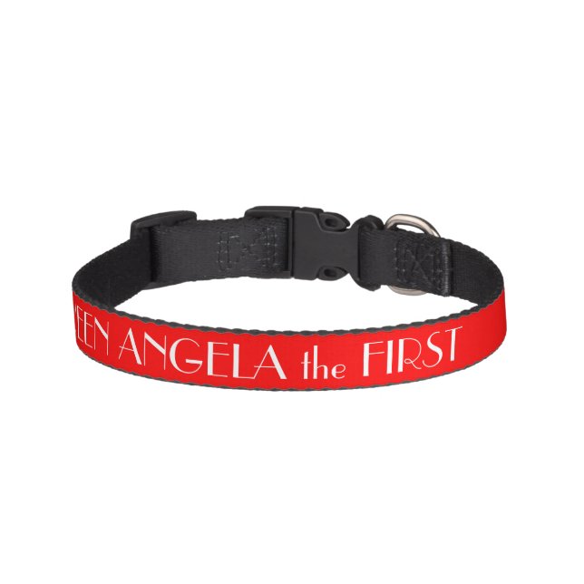 Red Dog Collar Personalized (Front)