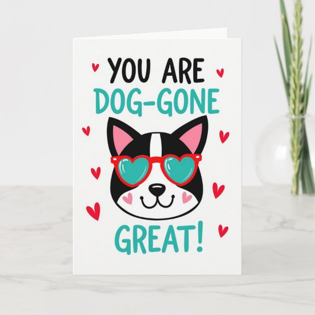 Red Dog Gone Great Card (Front)