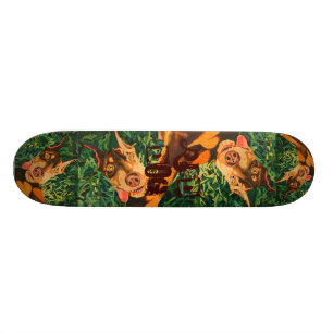 Red Dog Skateboard Deck