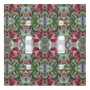 Red Dogwood Fruit Nature Abstract Light Switch Cover