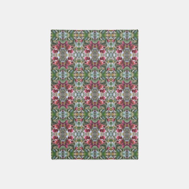 Red Dogwood Fruit Nature Abstract  Rug (Front (Vertical))